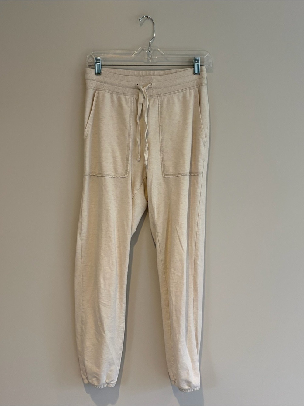 aerie Cream Drawstring Jogger Sweatpants Size S